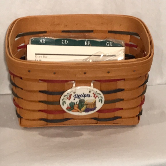 Longaberger Kitchen Longaberger Recipe Basket Recipe Cards Poshmark